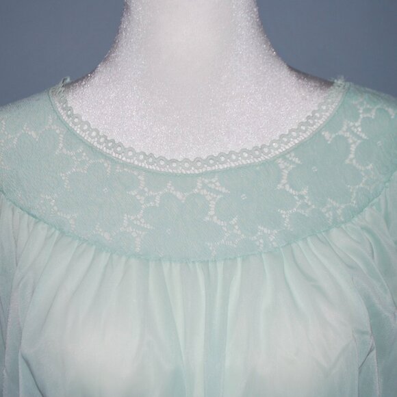 Vintage Mint Green Princess Top - Picture 3 of 5